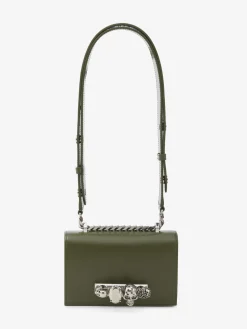Cheap Alexander McQueen Women's The Biker Mini Jewelled Satchel in Khaki