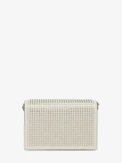 Store Alexander McQueen Women's The Biker Small Skull Bag in Soft Ivory