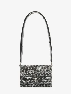 Online Alexander McQueen Women's The Biker Small Skull Bag in Black/White