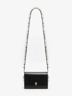 Shop Alexander McQueen Women's The Biker Small Skull Bag in Black