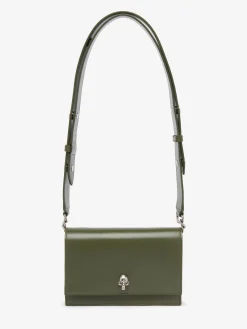 Outlet Alexander McQueen Women's The Biker Small Skull Bag in Khaki