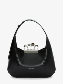 Sale Alexander McQueen Women's The Jewelled Hobo Bag in Black