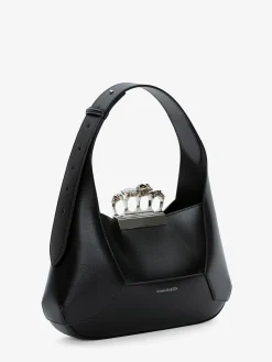 Sale Alexander McQueen Women's The Jewelled Hobo Bag in Black