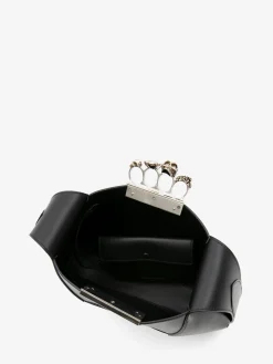 Sale Alexander McQueen Women's The Jewelled Hobo Bag in Black