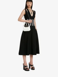 Outlet Alexander McQueen Women's The Jewelled Hobo Mini Bag in Ivory