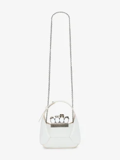 Outlet Alexander McQueen Women's The Jewelled Hobo Mini Bag in Ivory