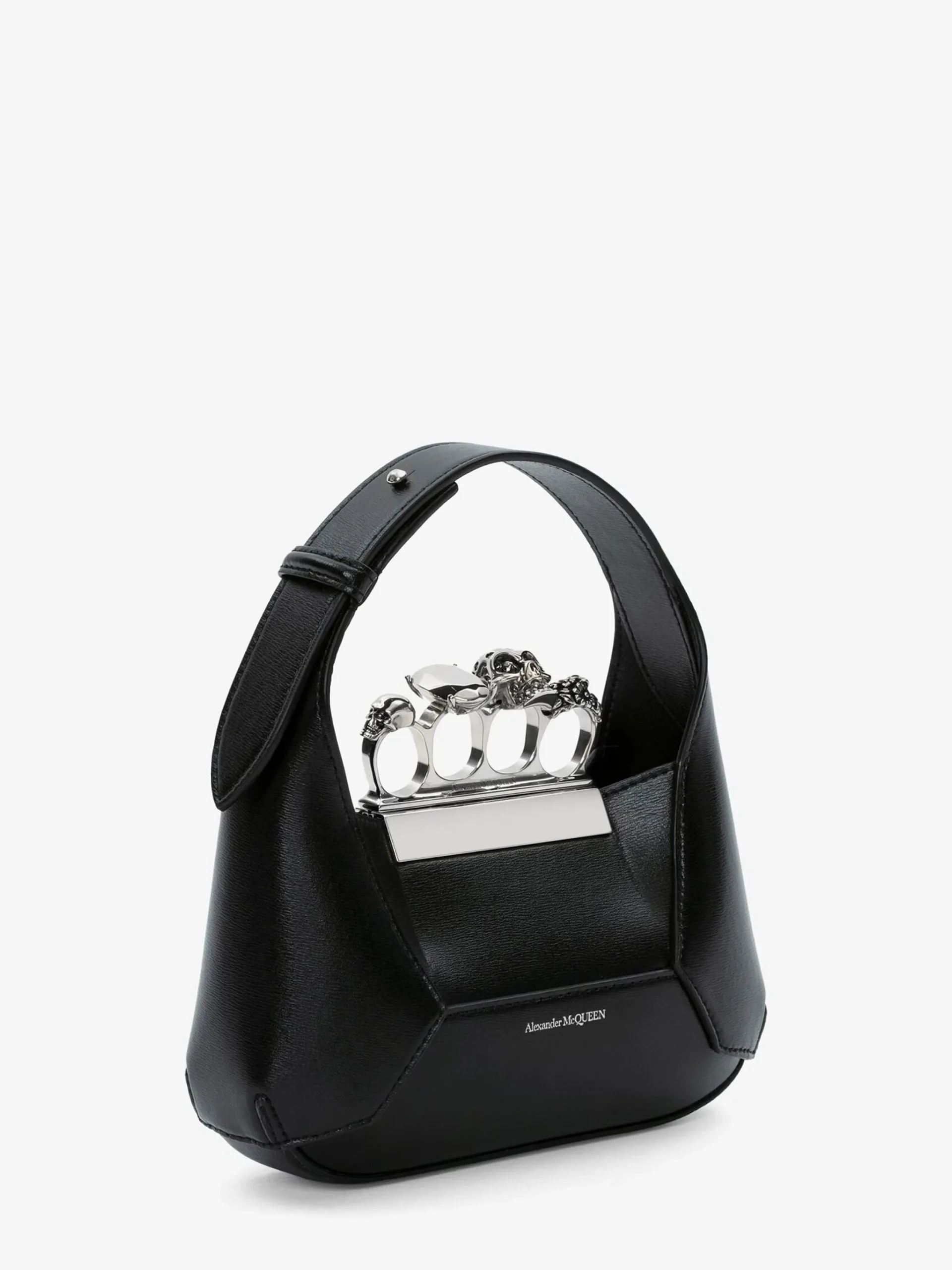 Best Sale Alexander McQueen Women's The Jewelled Hobo Mini Bag in Black