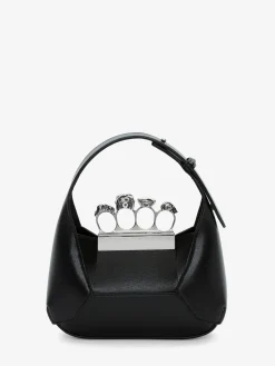 Best Sale Alexander McQueen Women's The Jewelled Hobo Mini Bag in Black