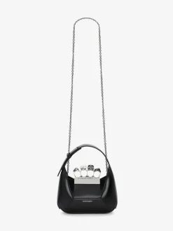 Best Sale Alexander McQueen Women's The Jewelled Hobo Mini Bag in Black