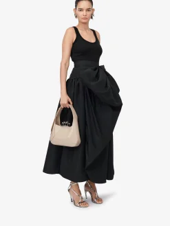 Best Sale Alexander McQueen Women's The Jewelled Hobo Bag in Camel