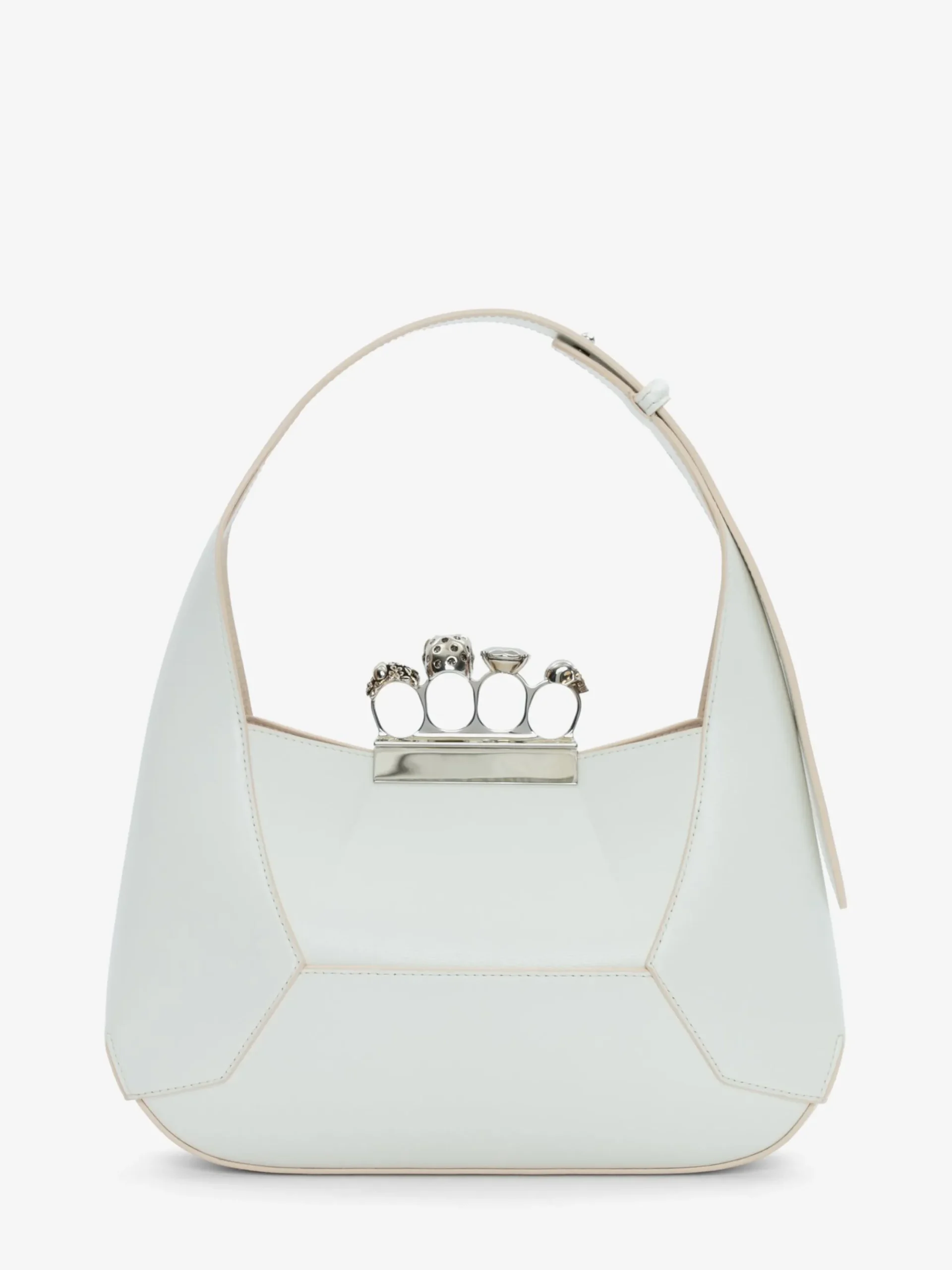 Discount Alexander McQueen Women's The Jewelled Hobo Bag in Ivory