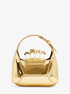 Flash Sale Alexander McQueen Women's The Jewelled Hobo Mini Bag in Gold
