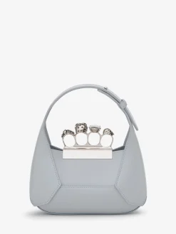 Cheap Alexander McQueen Women's The Jewelled Hobo Mini Bag in Dust