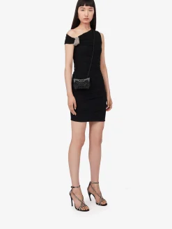 Cheap Alexander McQueen Women's The Micro Peak Bag in Black