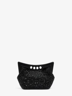 Cheap Alexander McQueen Women's The Micro Peak Bag in Black