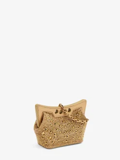 Discount Alexander McQueen Women's The Micro Peak Bag in Gold