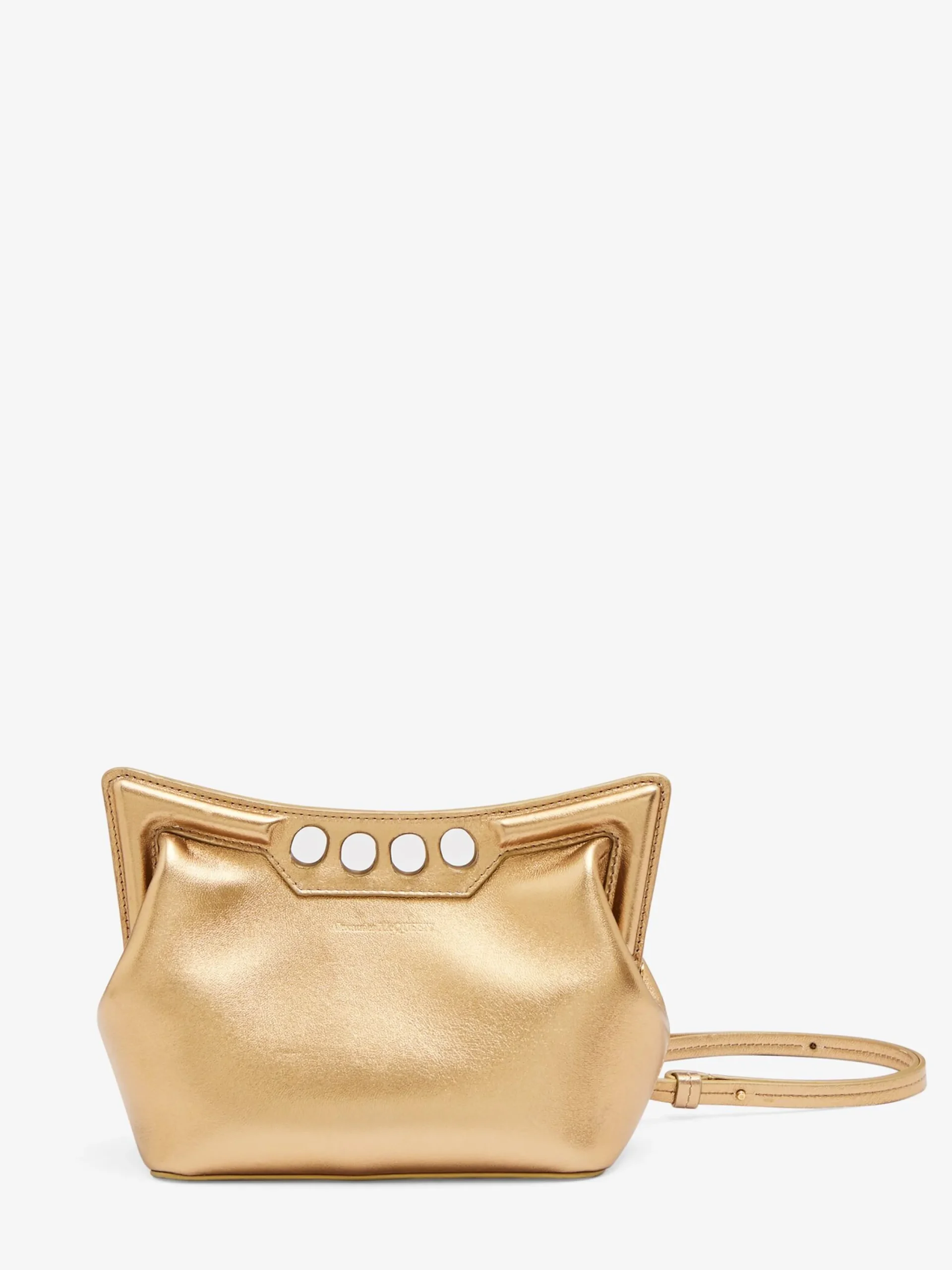 Sale Alexander McQueen Women's The Mini Peak Bag in Gold