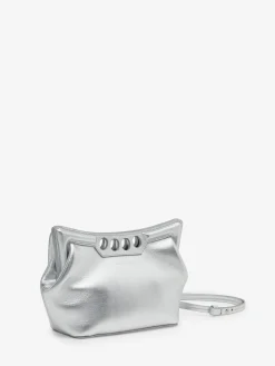 Flash Sale Alexander McQueen Women's The Peak Bag Mini in Silver