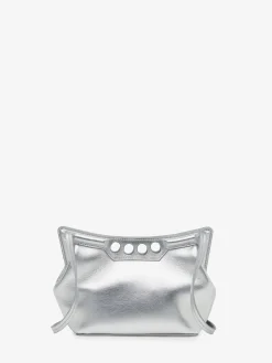 Flash Sale Alexander McQueen Women's The Peak Bag Mini in Silver