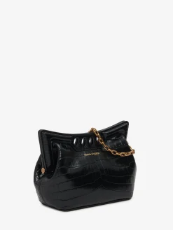 Outlet Alexander McQueen Women's The Peak Bag Mini With Chain in Black