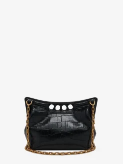 Outlet Alexander McQueen Women's The Peak Bag Mini With Chain in Black