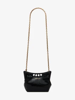 Outlet Alexander McQueen Women's The Peak Bag Mini With Chain in Black