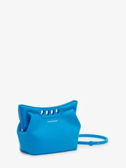 Cheap Alexander McQueen Women's The Peak Bag Mini in Lapis Blue