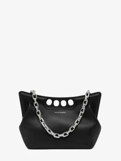 Cheap Alexander McQueen Women's The Peak Bag Small in Black