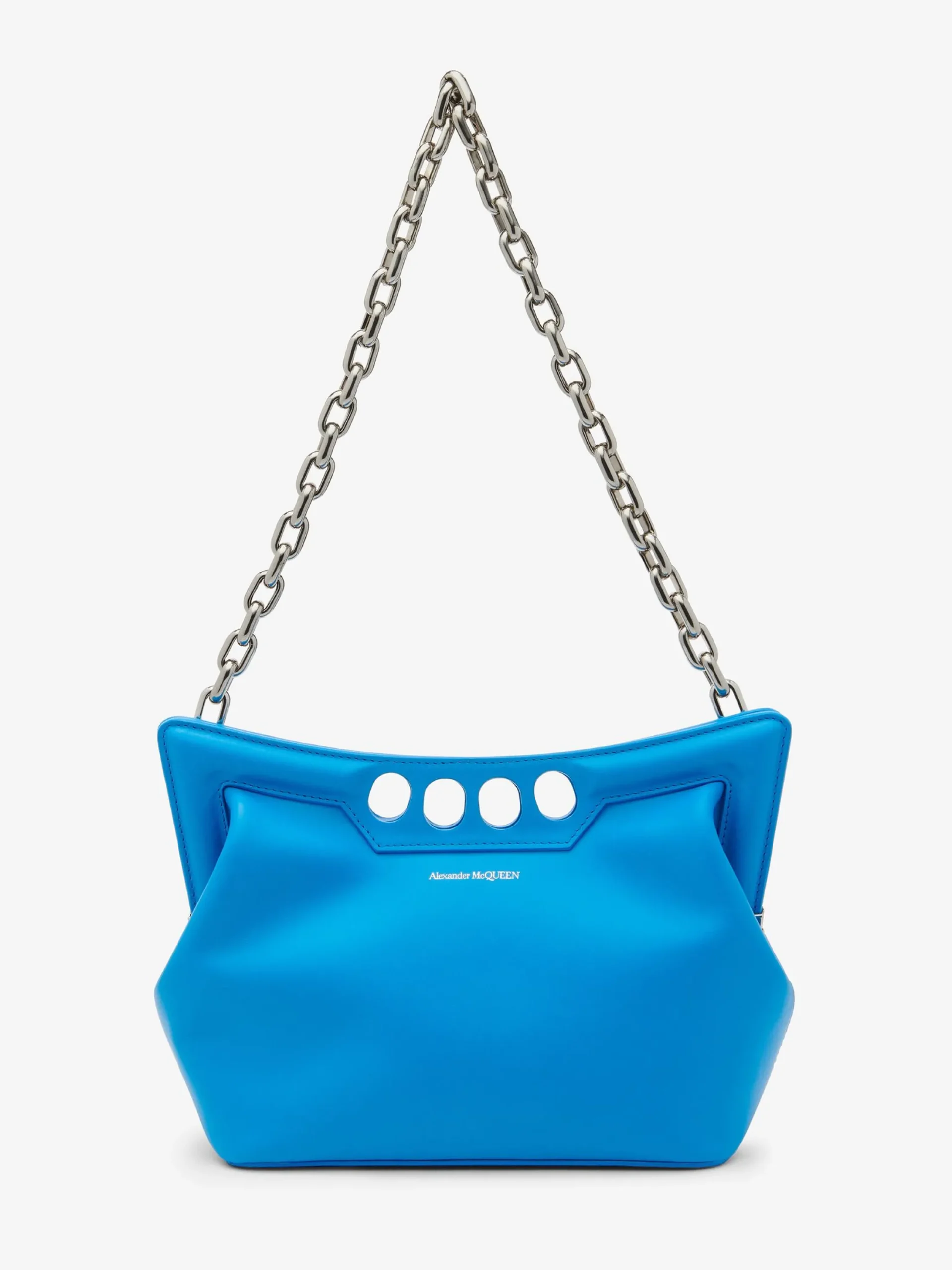 Sale Alexander McQueen Women's The Peak Bag Small in Lapis Blue