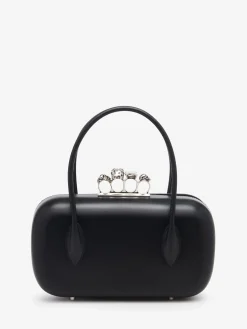 Store Alexander McQueen Women's The Reverse Clutch in Black
