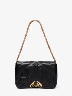 Cheap Alexander McQueen Women's The Seal Bag in Black