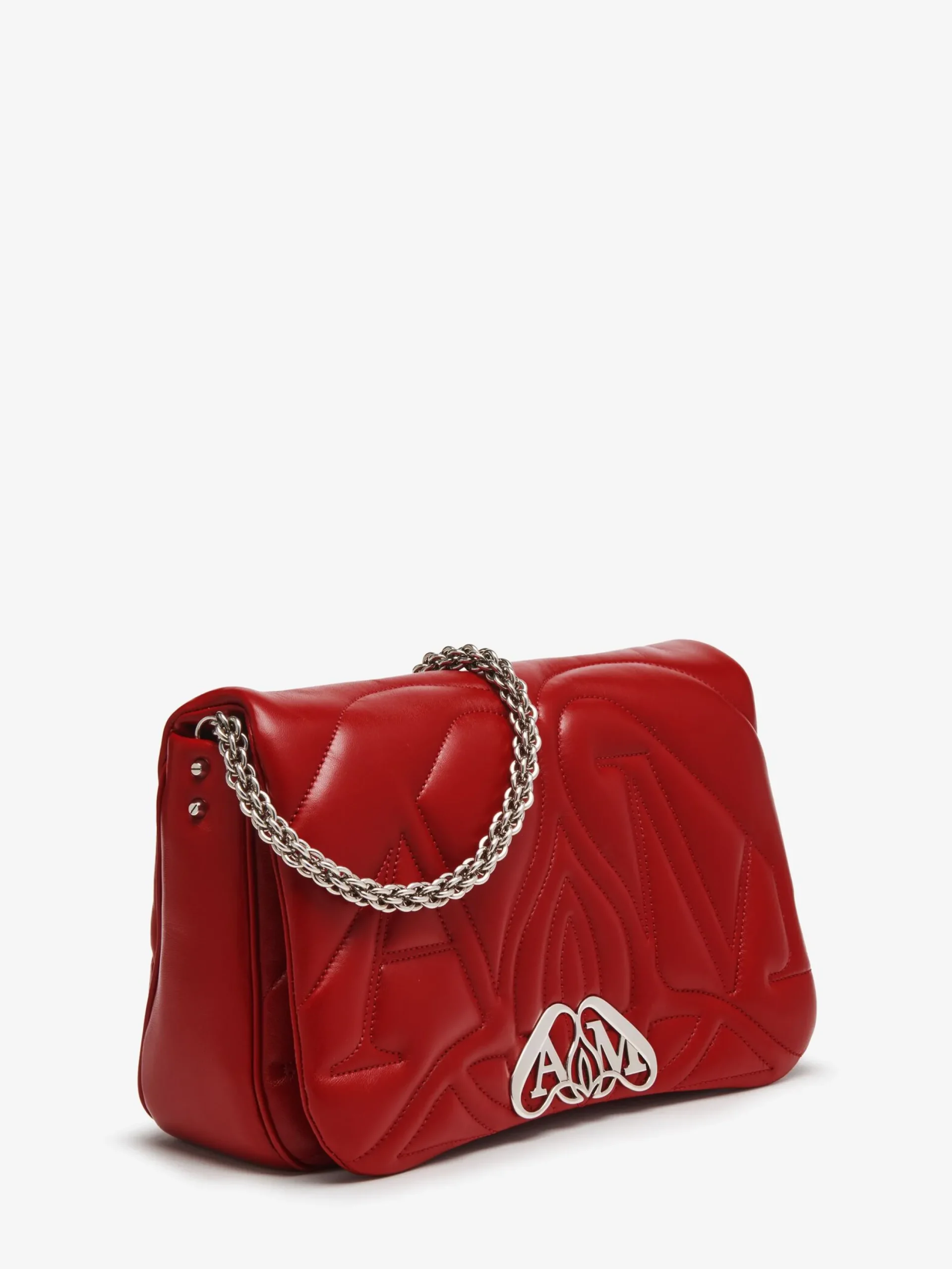Store Alexander McQueen Women's The Seal Bag in Blood Red