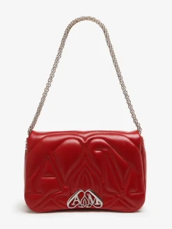 Store Alexander McQueen Women's The Seal Bag in Blood Red