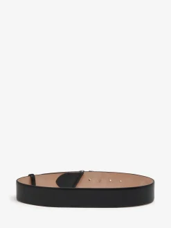 Discount Alexander McQueen Women's The Seal Belt in Black