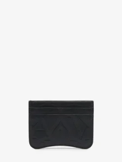 Online Alexander McQueen Women's The Seal Card Holder in Black