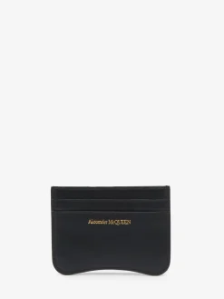 Online Alexander McQueen Women's The Seal Card Holder in Black