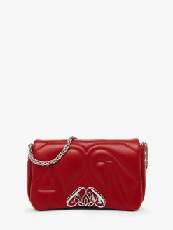 Outlet Alexander McQueen Women's The Seal Small Bag in Blood Red