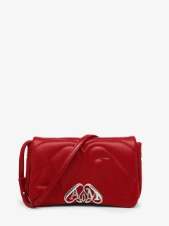 Outlet Alexander McQueen Women's The Seal Small Bag in Blood Red
