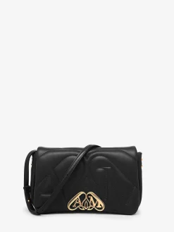 Clearance Alexander McQueen Women's The Seal Small Bag in Black