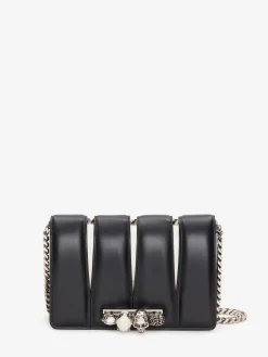 Fashion Alexander McQueen Women's The Slash Bag in Black/Ivory