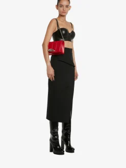 Outlet Alexander McQueen Women's The Slash Bag in Welsh Red