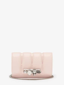 Discount Alexander McQueen Women's The Slash Clutch in Clay