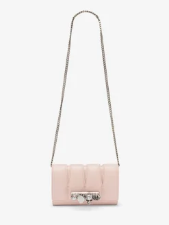 Discount Alexander McQueen Women's The Slash Clutch in Clay
