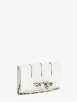 Cheap Alexander McQueen Women's The Slash Clutch in Ivory