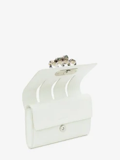 Cheap Alexander McQueen Women's The Slash Clutch in Ivory