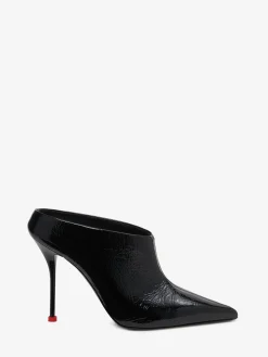 Flash Sale Alexander McQueen Women's Thorn Mule in Black/Lust Red