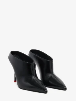 Flash Sale Alexander McQueen Women's Thorn Mule in Black/Lust Red