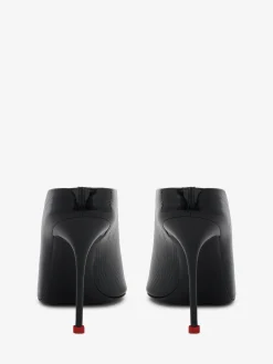 Flash Sale Alexander McQueen Women's Thorn Mule in Black/Lust Red