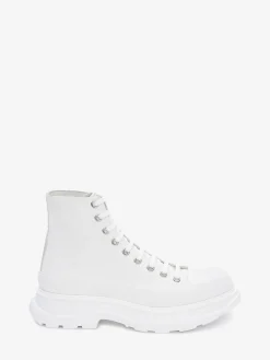 Store Alexander McQueen Women's Tread Slick Boot in White