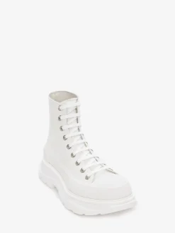 Store Alexander McQueen Women's Tread Slick Boot in White